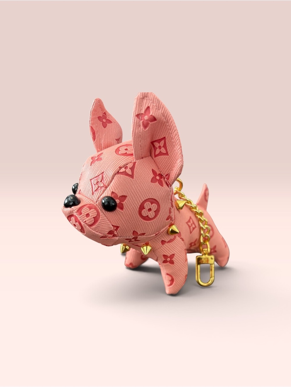 French Bulldog Bag Charm & Keychain - Pink
